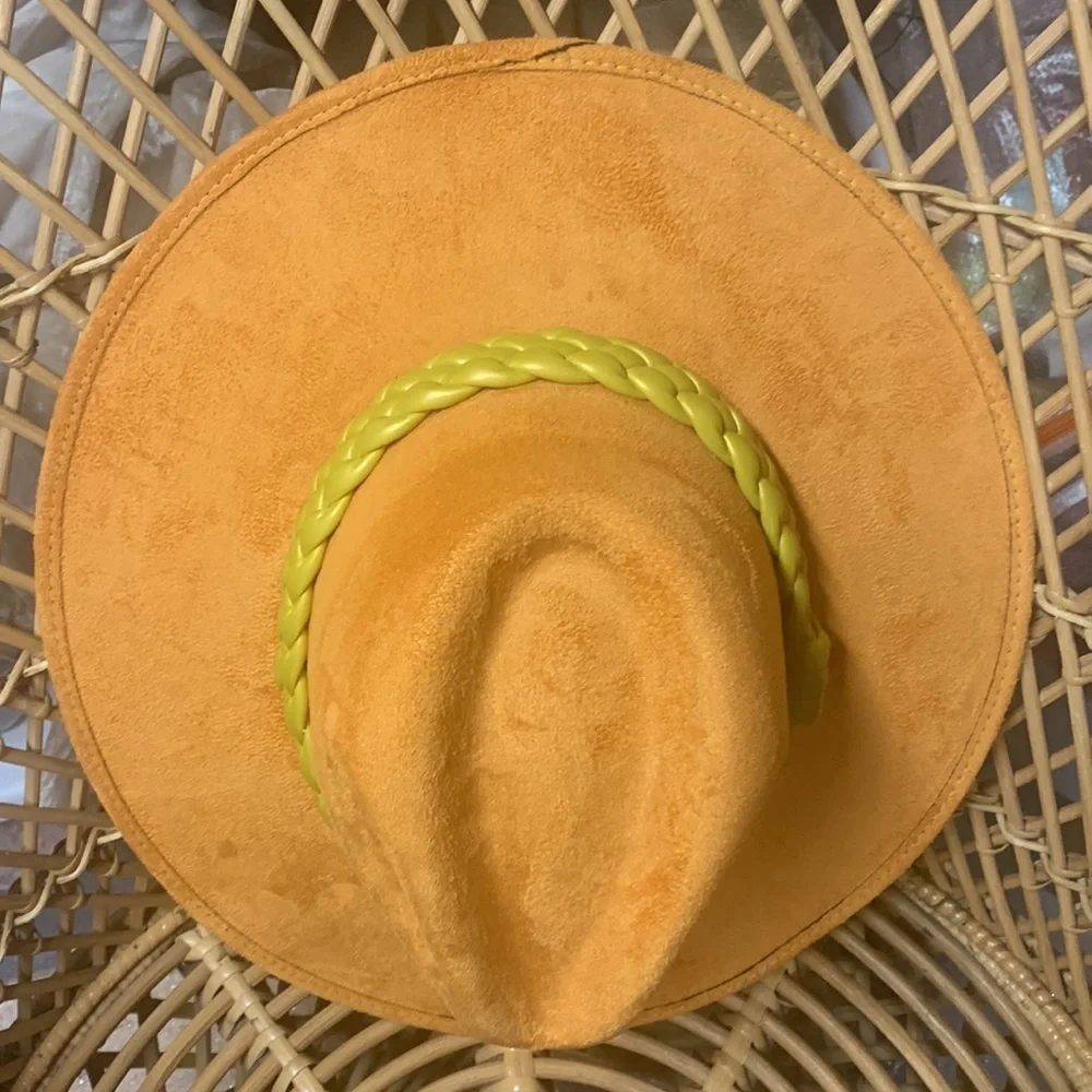 Free people ASN MELROSE hat new without tags orange combo size small